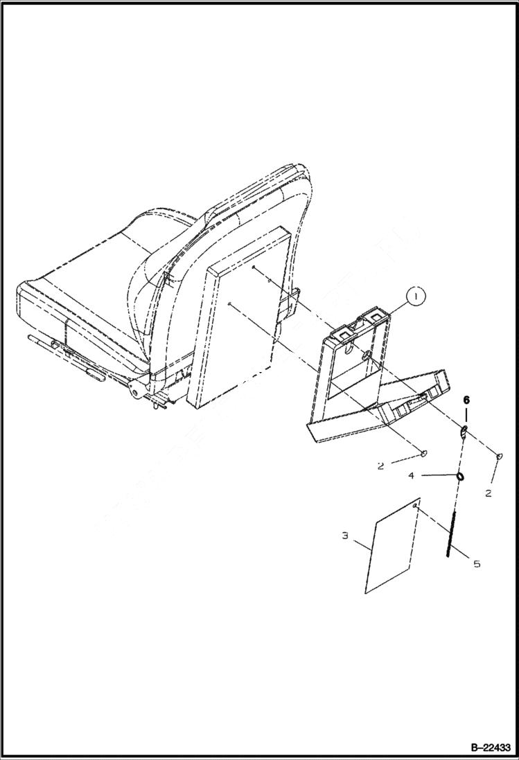 Схема запчастей Bobcat BCA24 - MANUAL CASE CONSOLE