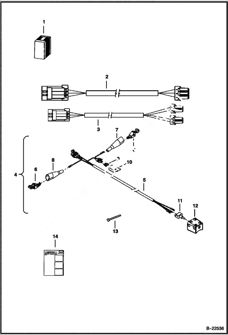 Схема запчастей Bobcat ATTACHMENT CONTROL KITS - SINGLE FUNCTION CONTROL KIT Loader