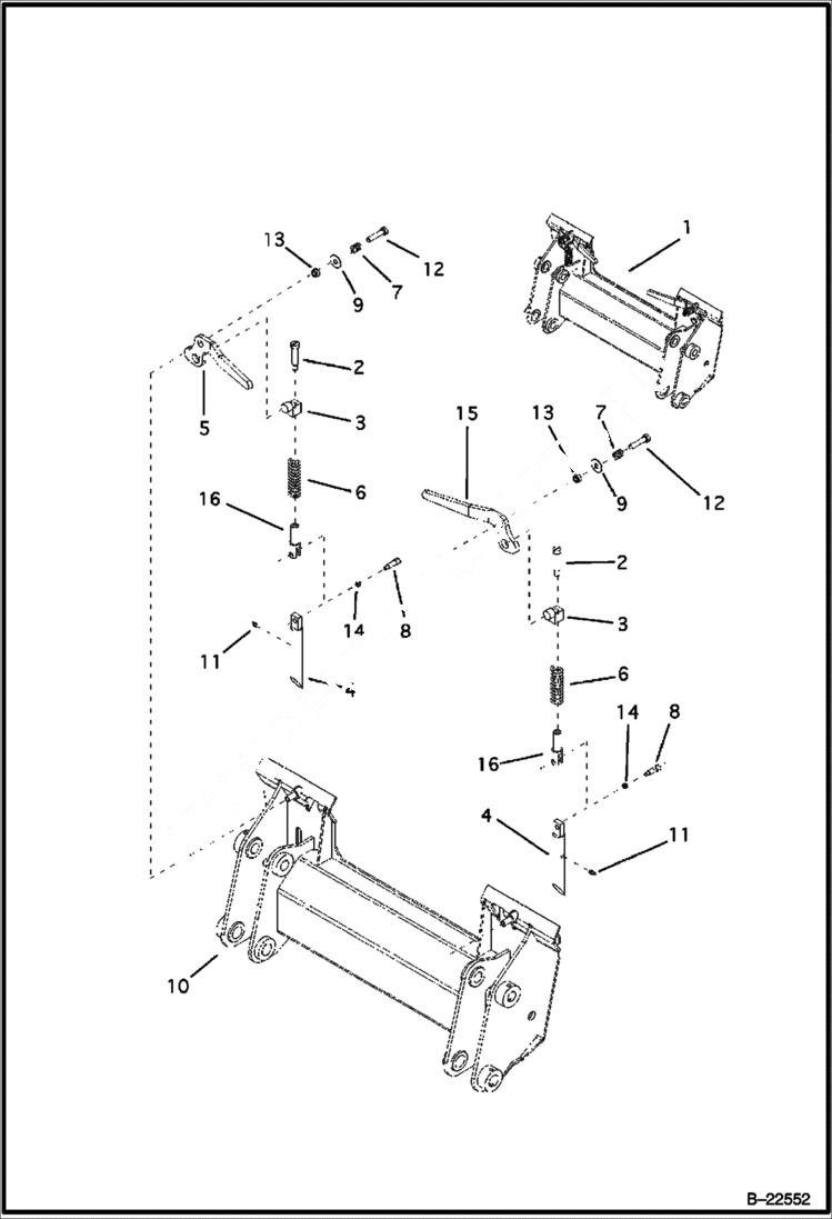 Схема запчастей Bobcat BL470 - BOB-TACH BOBTACH