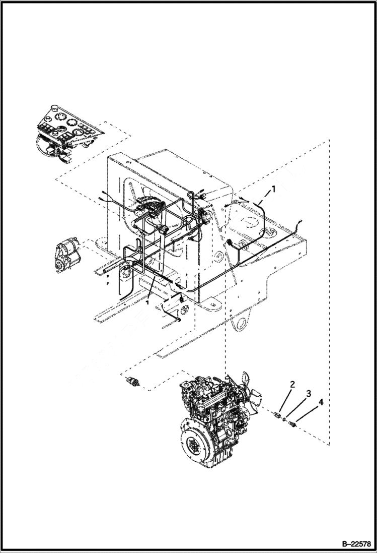 Схема запчастей Bobcat BL275 - ELECTRICAL ELECTRICAL SYSTEM
