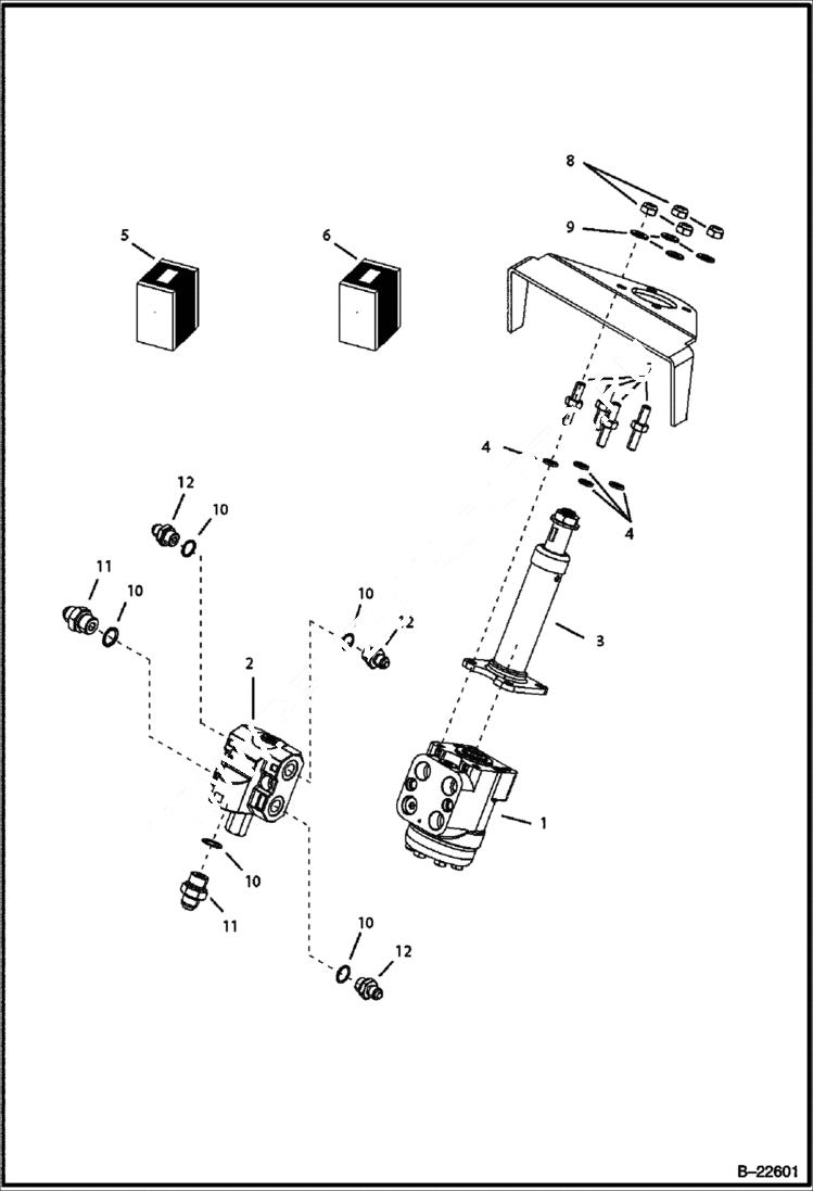 Схема запчастей Bobcat BL275 - HYDRAULIC CIRCUITRY Frame HYDRAULIC SYSTEM