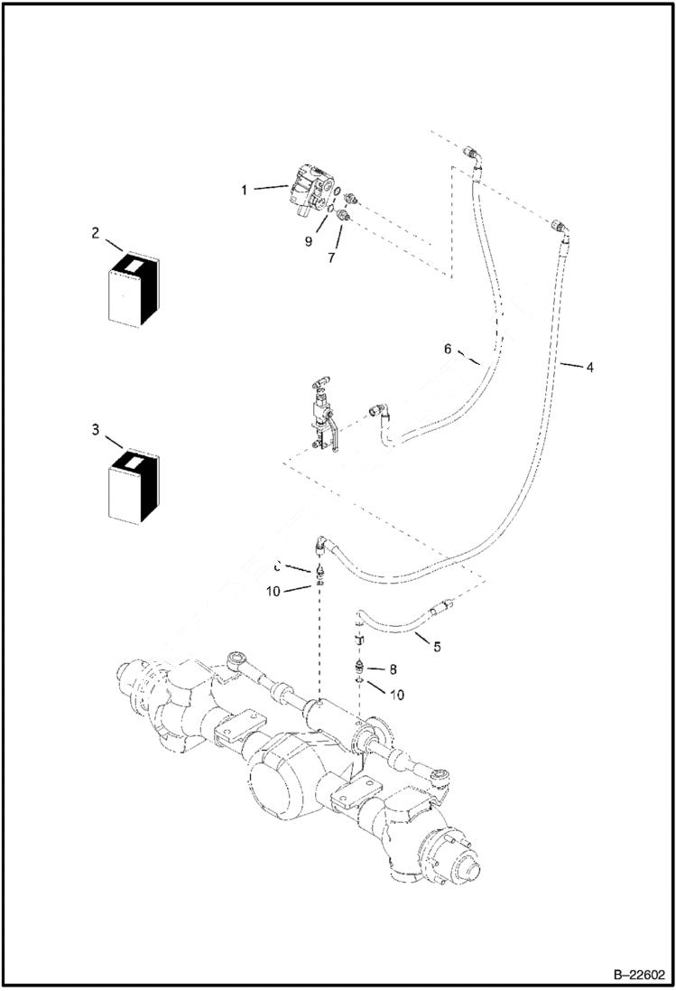 Схема запчастей Bobcat BL275 - HYDRAULIC CIRCUITRY Frame HYDRAULIC SYSTEM