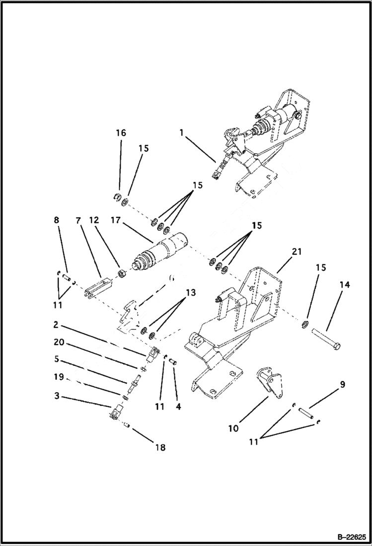 Схема запчастей Bobcat BL275 - SAPR BRAKE CONTROLS