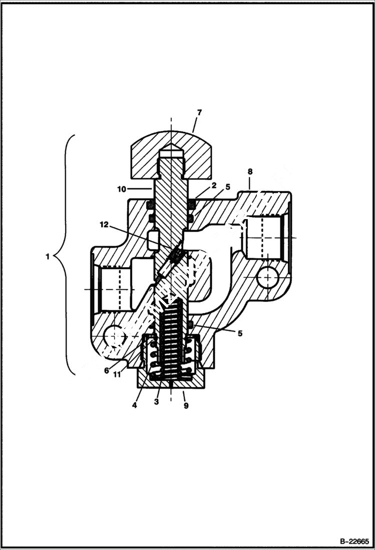 Схема запчастей Bobcat BACKHOE - BACKHOE (Flow Control Valve) (709 2700) (709FDS 5841) 709 BACKHOE