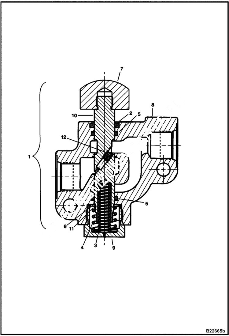 Схема запчастей Bobcat BACKHOE - BACKHOE (Flow Control Valve) (607 7750) 607 BACKHOE