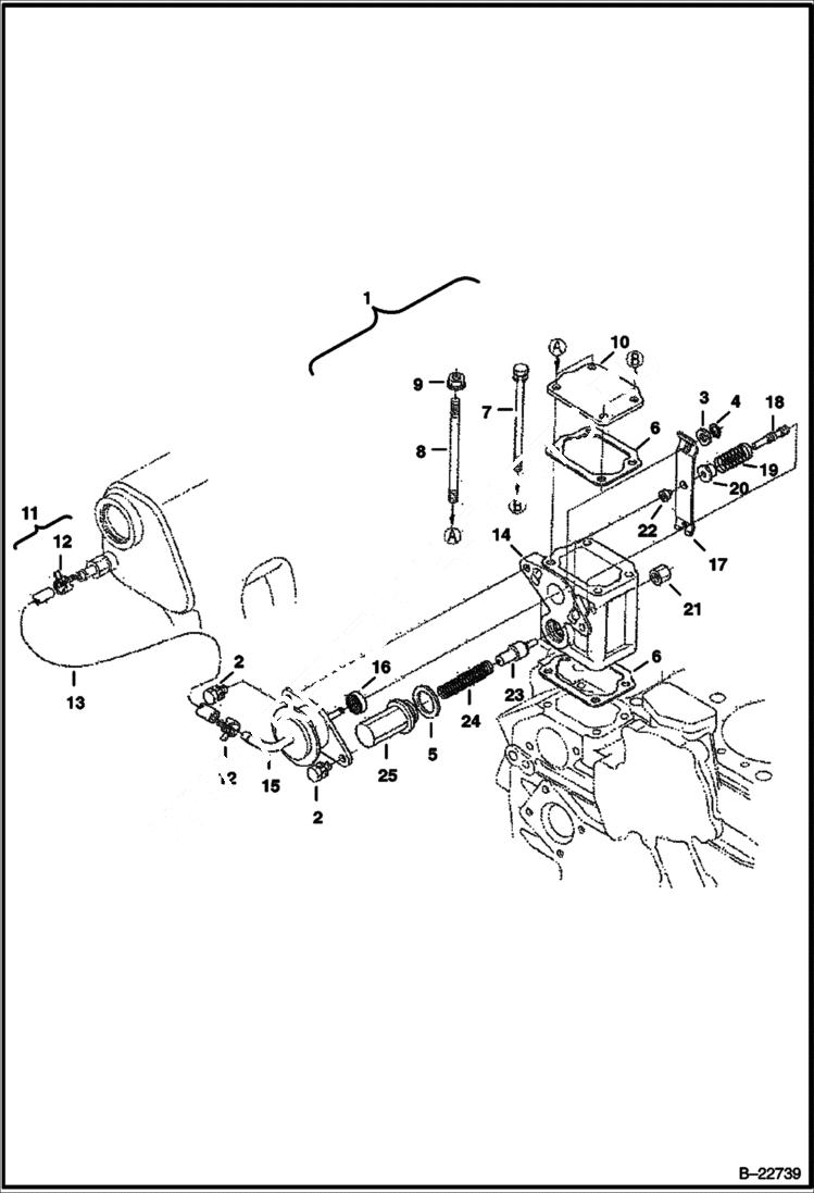 Схема запчастей Bobcat 5610 - BOOST COMPENSATOR (Kubota - V2003-M-DI-T) POWER UNIT