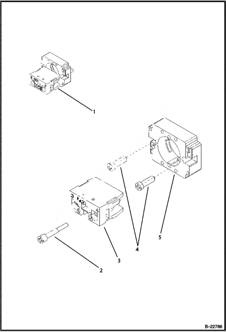 Схема запчастей Bobcat BL275 - ELECTRICAL Switch Unit ELECTRICAL SYSTEM