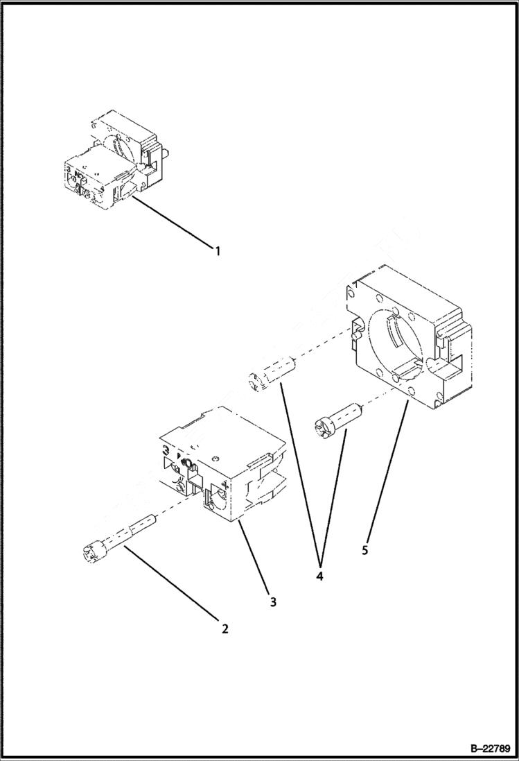 Схема запчастей Bobcat BL275 - ELECTRICAL Switch Unit ELECTRICAL SYSTEM