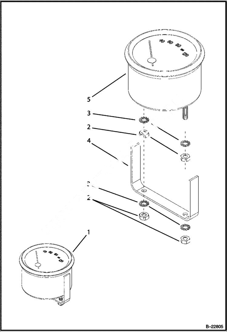 Схема запчастей Bobcat BL275 - THERMOMETER ELECTRICAL SYSTEM