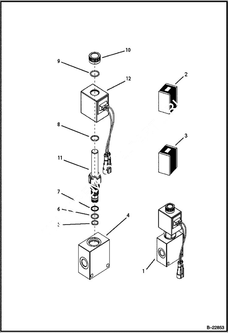 Схема запчастей Bobcat BL275 - SAPR Brake Valve CONTROLS