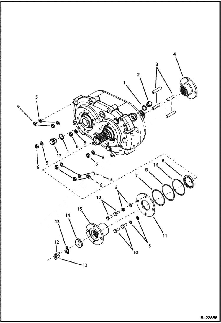 Схема запчастей Bobcat B200 - AXLES AXLES & WHEELS
