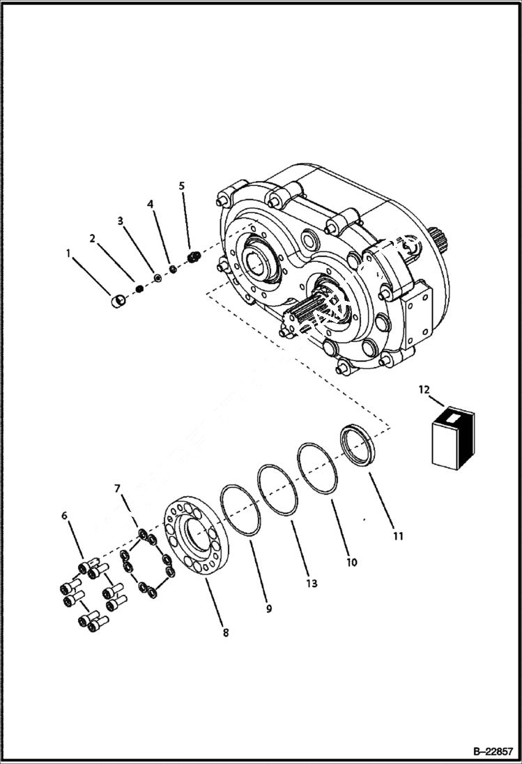 Схема запчастей Bobcat BL275 - AXLES AXLES