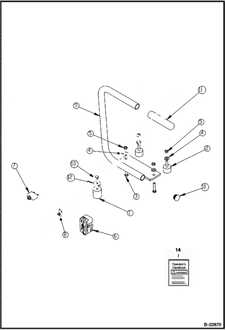 Схема запчастей Bobcat GENERATOR - MAINFRAME (BGT) BGT