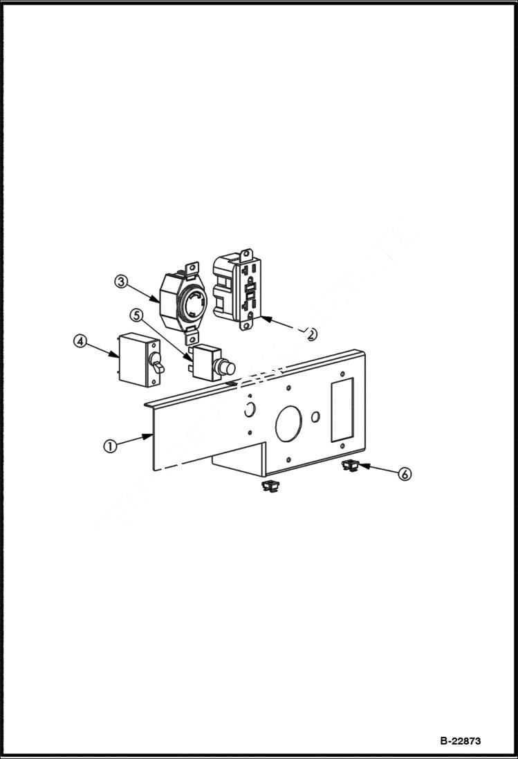 Схема запчастей Bobcat GENERATOR - CONTROL PANEL (BG3H) BG3H