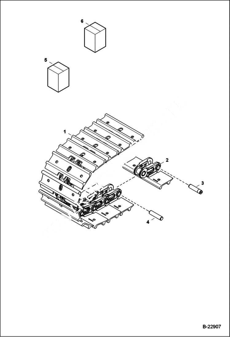 Схема запчастей Bobcat 325 - TRACKS (Steel) ACCESSORIES & OPTIONS