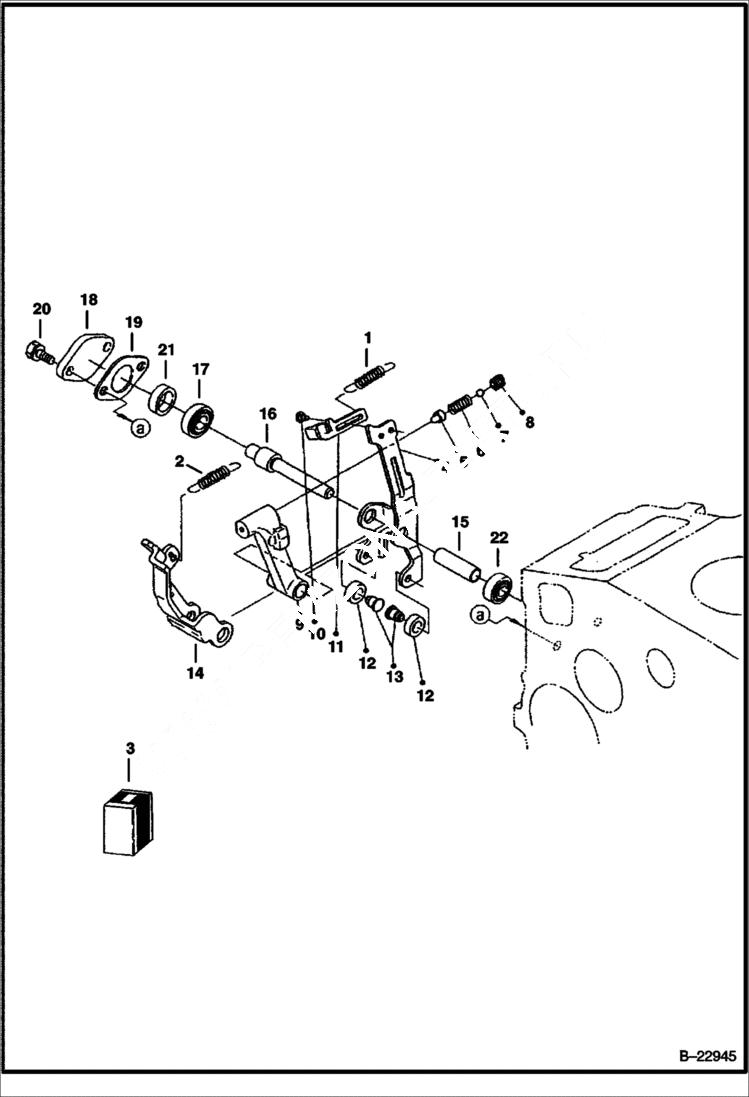 Схема запчастей Bobcat E26 - GOVERNOR POWER UNIT