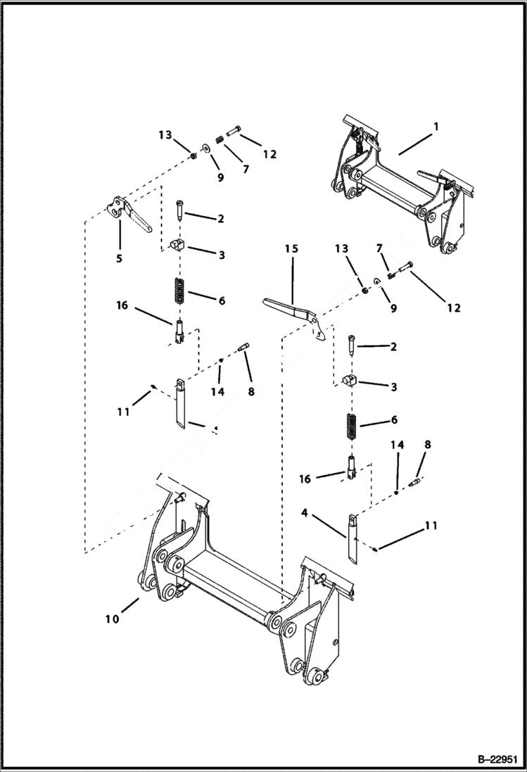 Схема запчастей Bobcat B100 - BOBTACH BOBTACH