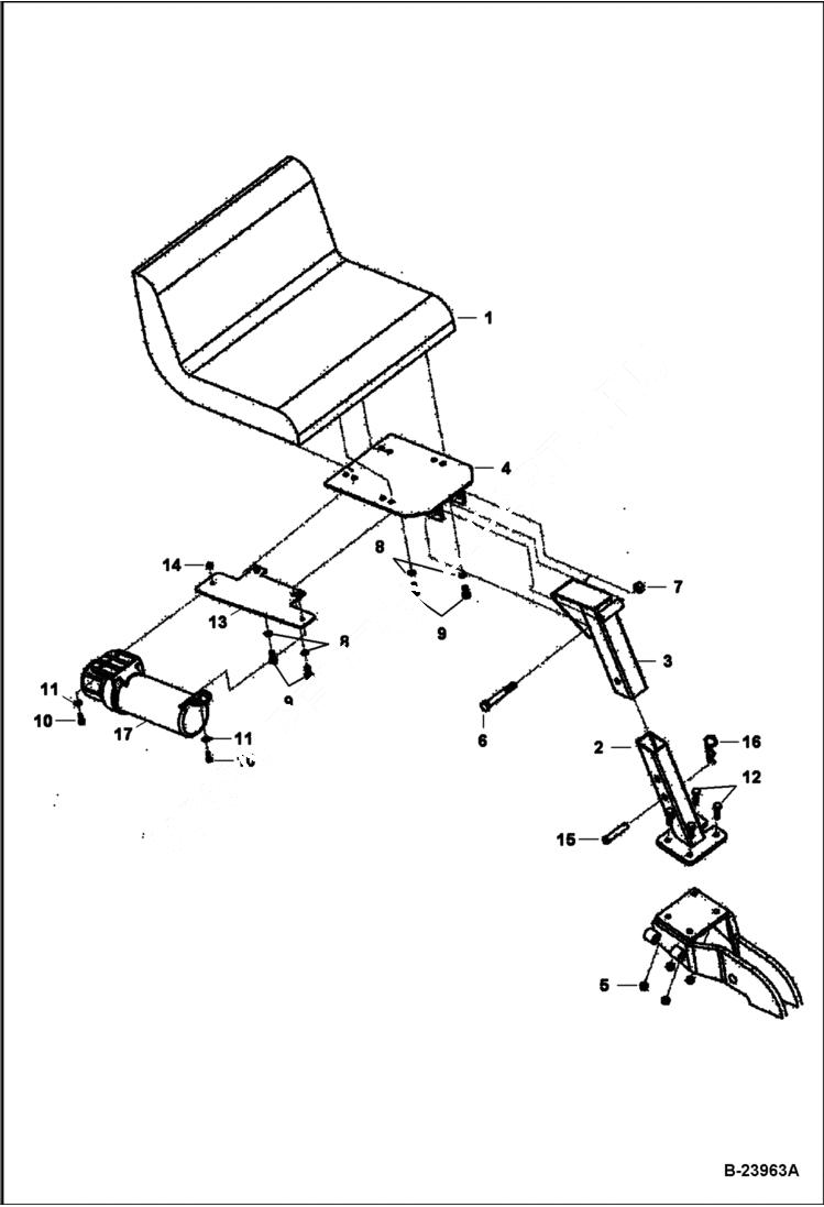 Схема запчастей Bobcat BACKHOE - BACKHOE 8TB (Seat) BACKHOE