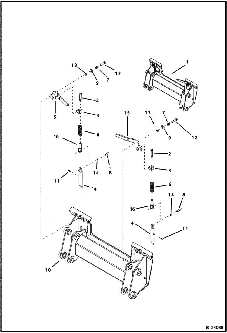 Схема запчастей Bobcat B300 - BOBTACH BOBTACH