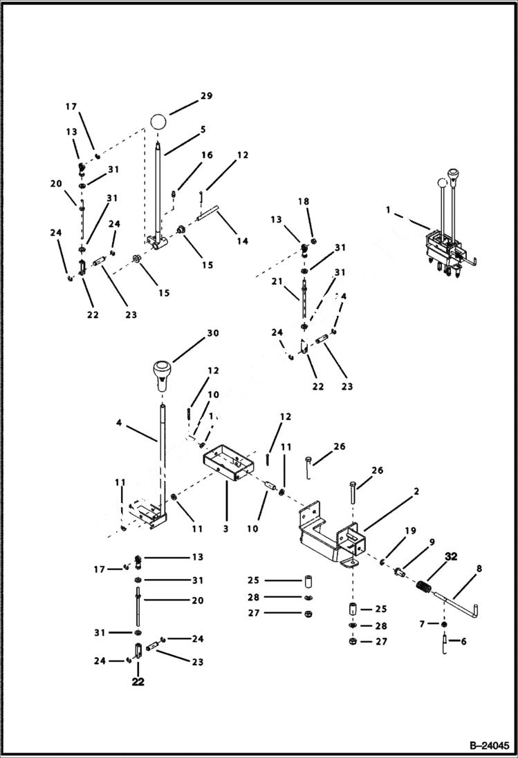 Схема запчастей Bobcat BL470 - CONTROLS Loader CONTROLS