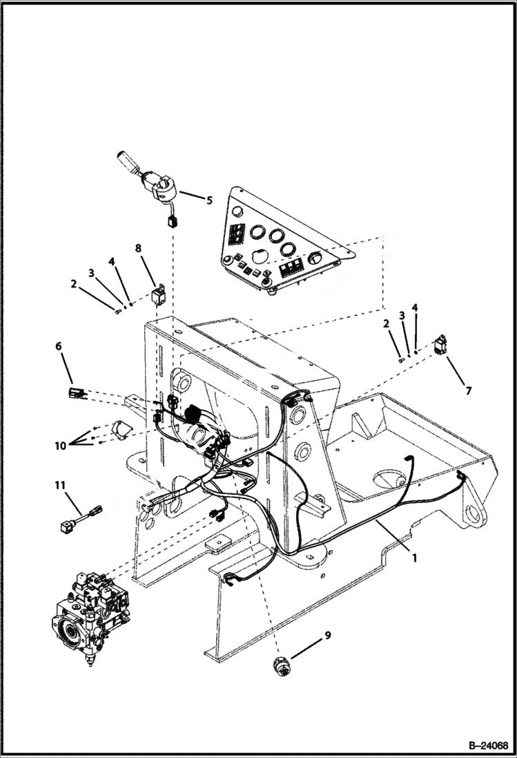 Схема запчастей Bobcat B300 - ELECTRICAL CIRCUITRY ELECTRICAL SYSTEM