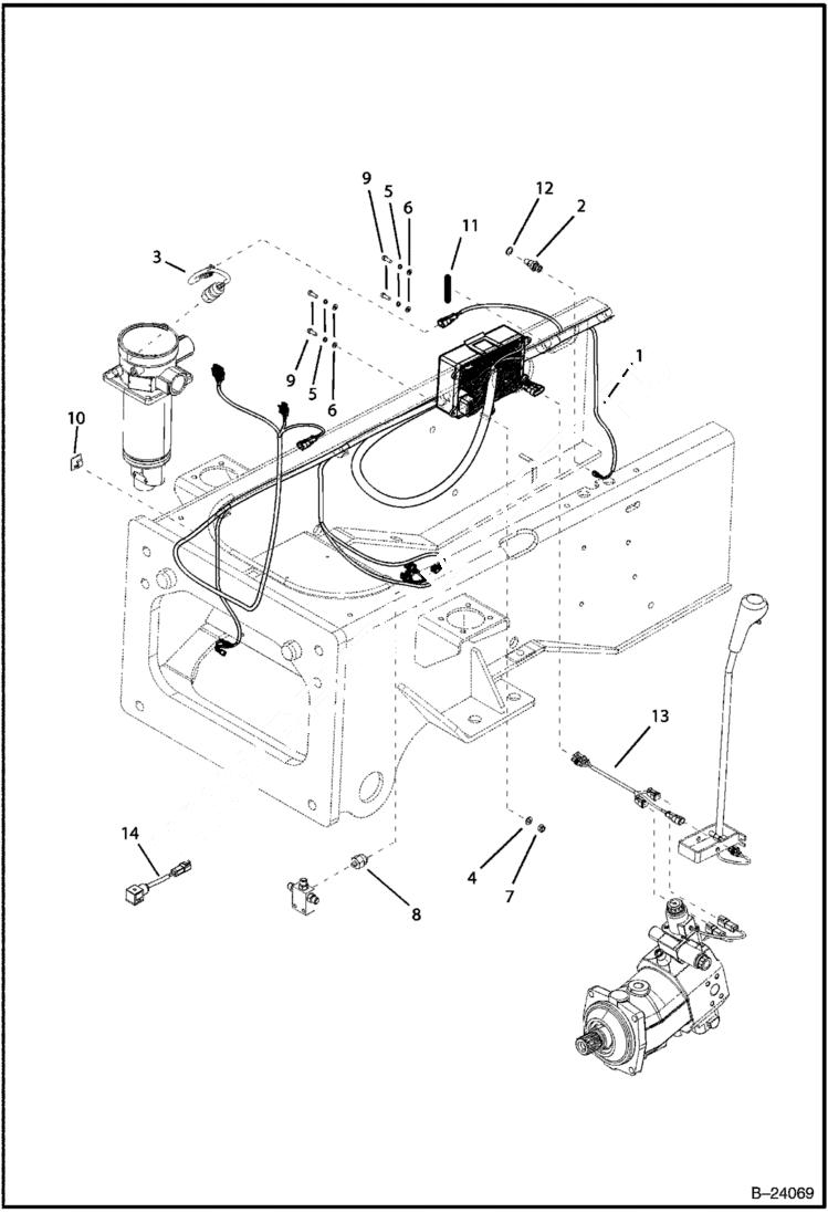 Схема запчастей Bobcat B300 - ELECTRICAL CIRCUITRY ELECTRICAL SYSTEM