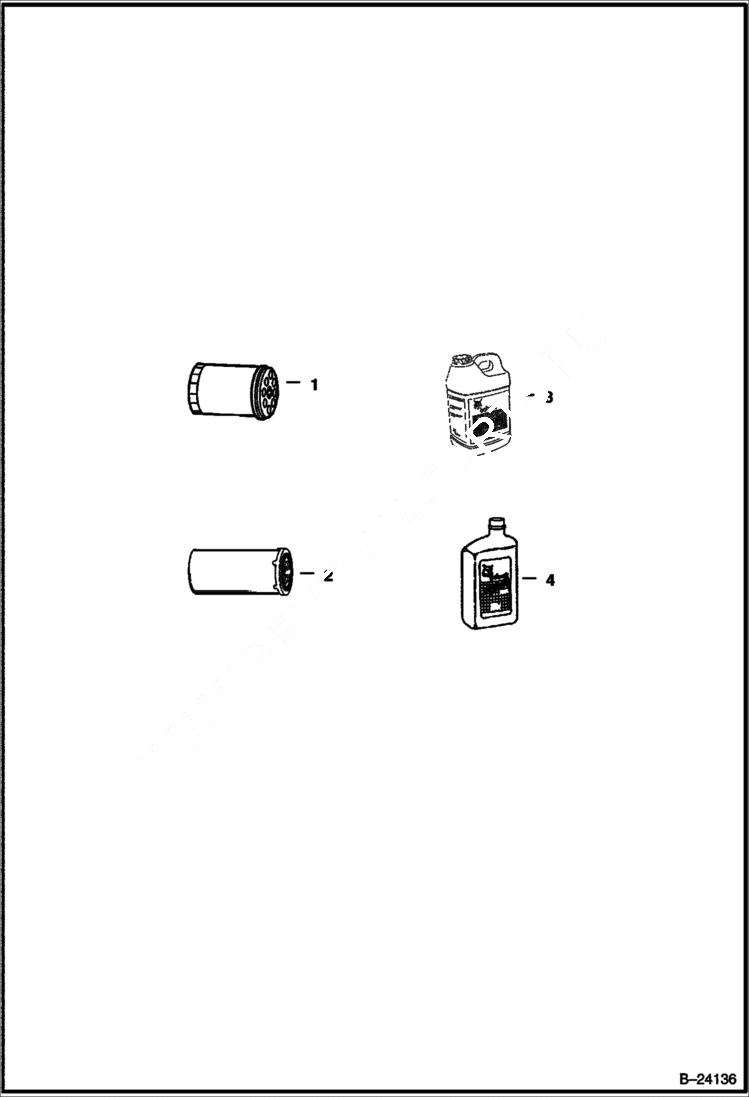 Схема запчастей Bobcat BL370 - MAINTENANCE SCHEDULE MAINTENANCE ITEMS