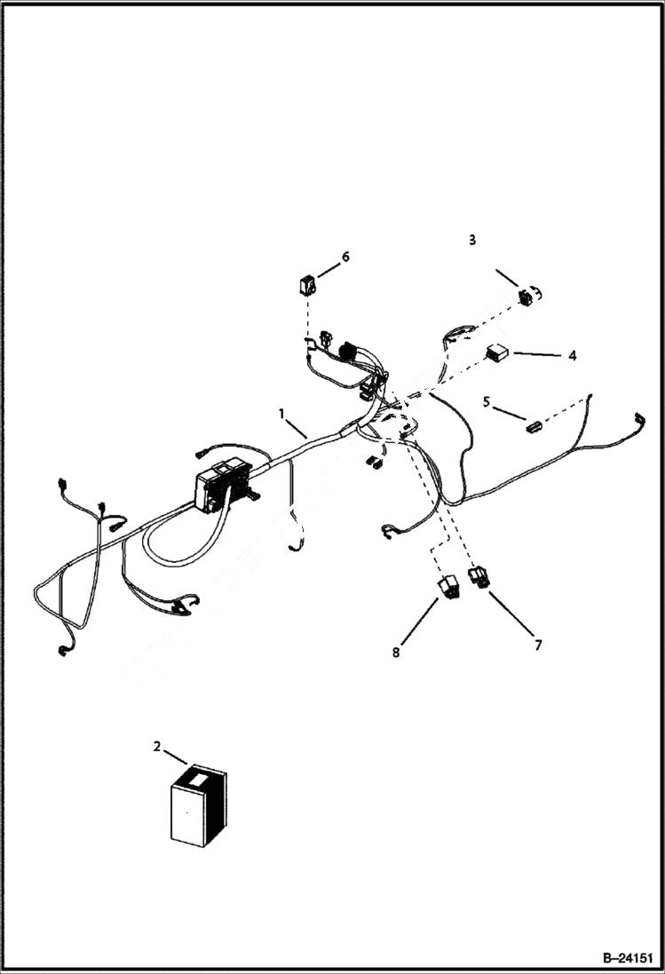 Схема запчастей Bobcat B300 - ELECTRICAL CIRCUITRY ELECTRICAL SYSTEM