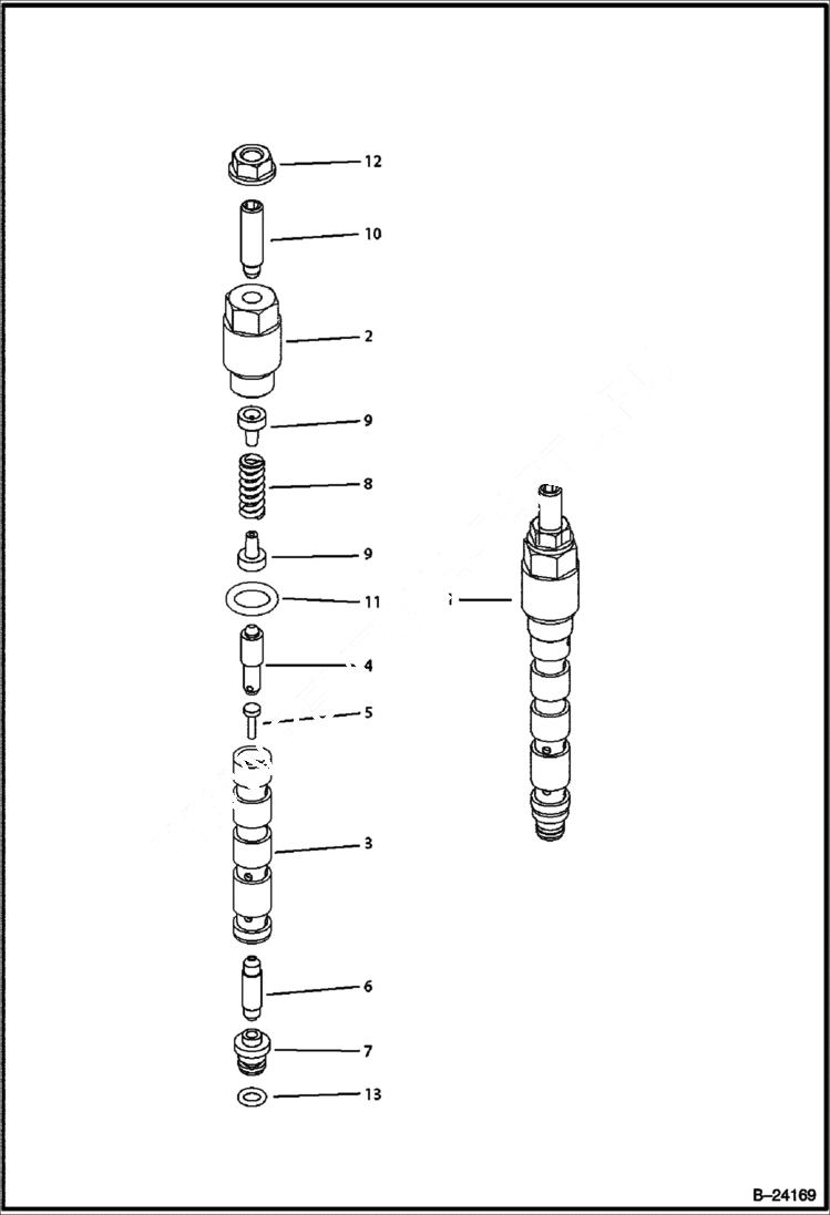 Схема запчастей Bobcat BL370 - HYDRAULIC CIRCUITRY (Axial Pump) HYDRAULIC SYSTEM