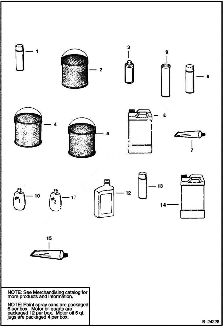 Схема запчастей Bobcat Articulated Loaders - BULK ITEMS ACCESSORIES & OPTIONS