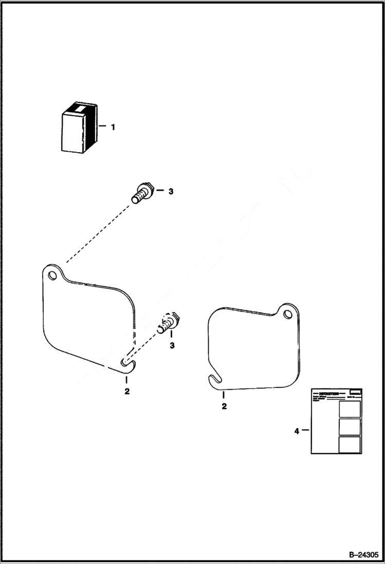 Схема запчастей Bobcat S-Series - ACCESS COVER (Cleanout - Lower Front of Chaincase) ACCESSORIES & OPTIONS