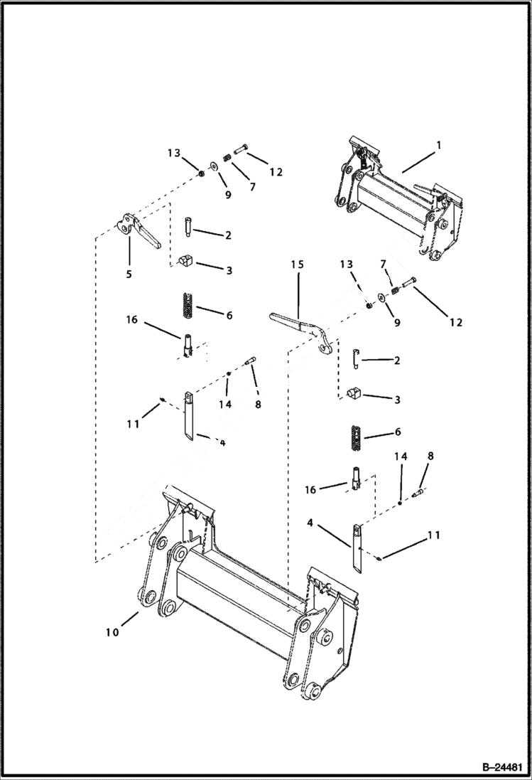 Схема запчастей Bobcat BL570 - BOBTACH BOBTACH