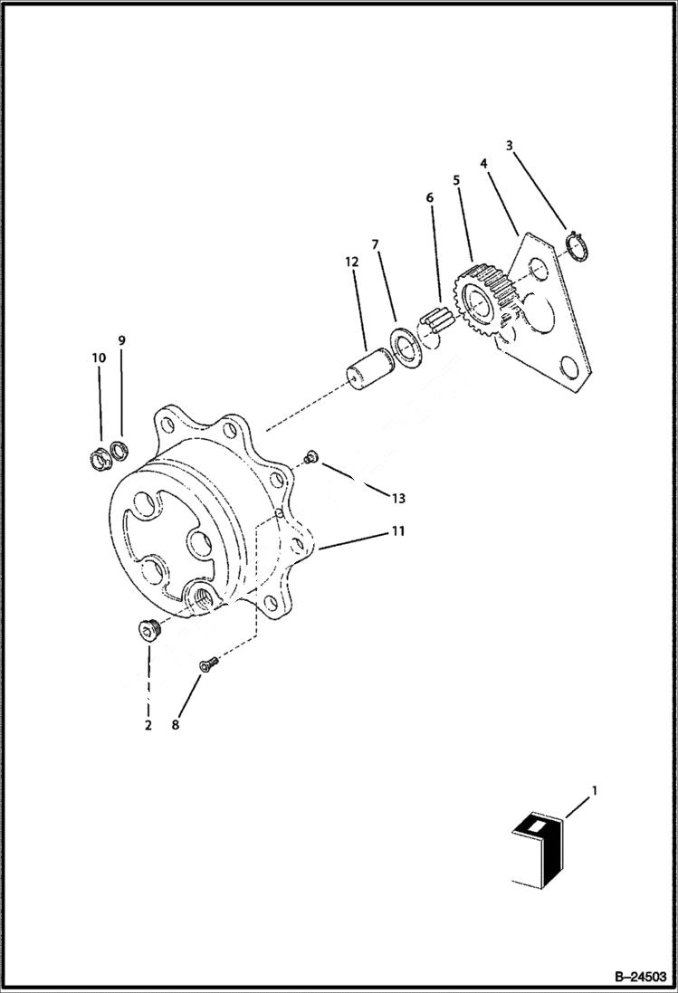 Схема запчастей Bobcat BL370 - REAR AXLE AXLES