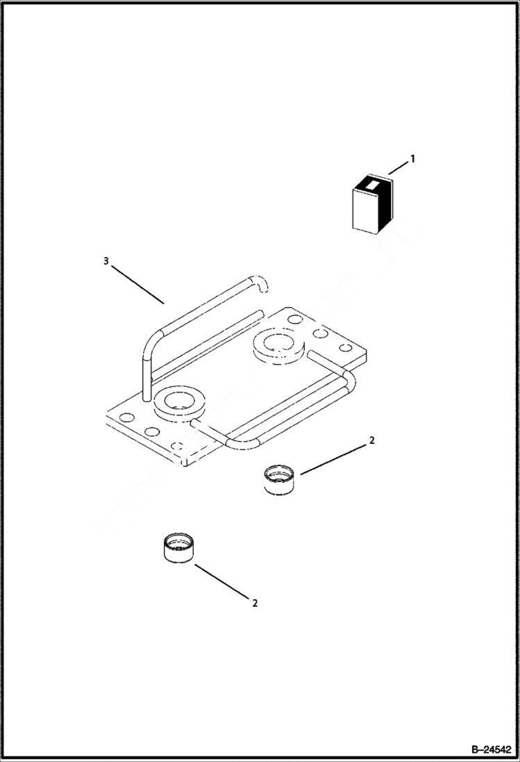 Схема запчастей Bobcat BL570 - CENTER MOUNT BACKHOE Holder & Bushing WORK EQUIPMENT