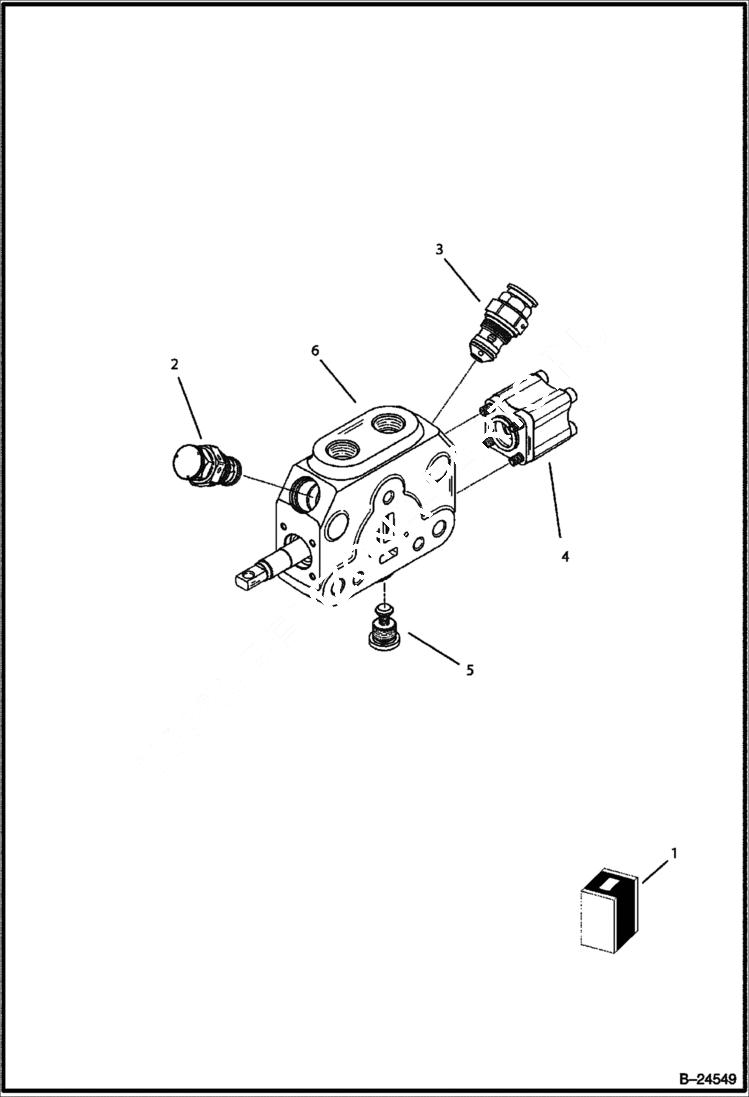 Схема запчастей Bobcat BL570 - HYDRAULIC CIRCUITRY Rear Distributor - Arm Backhoe HYDRAULIC SYSTEM
