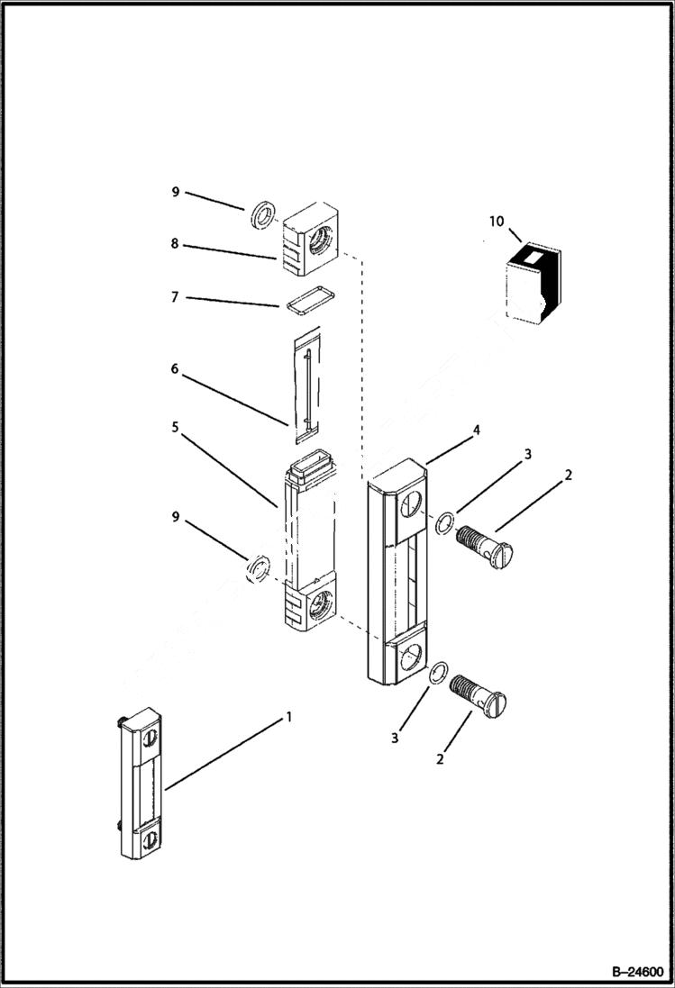 Схема запчастей Bobcat BL570 - HYDRAULIC TANK HYDRAULIC SYSTEM