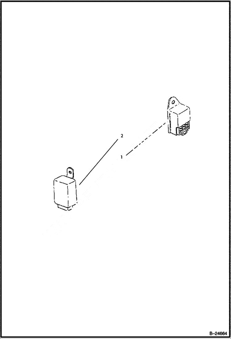 Схема запчастей Bobcat BL570 - GLOW PLUG POWER UNIT