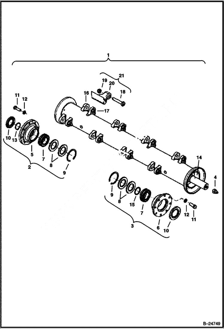 Схема запчастей Bobcat FLAIL CUTTER - FLAIL CUTTER (Rotor) (FC175) (FC200) Loader