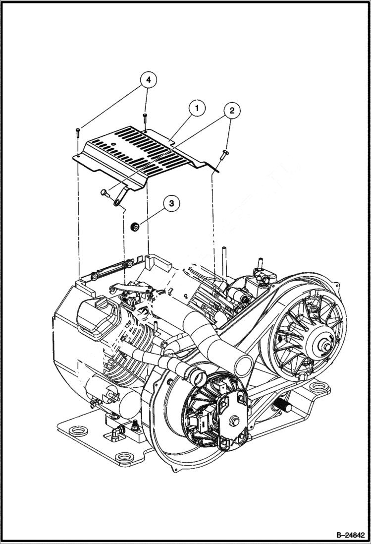 Схема запчастей Bobcat 2200 - GOVERNOR COVER Gasoline POWER UNIT