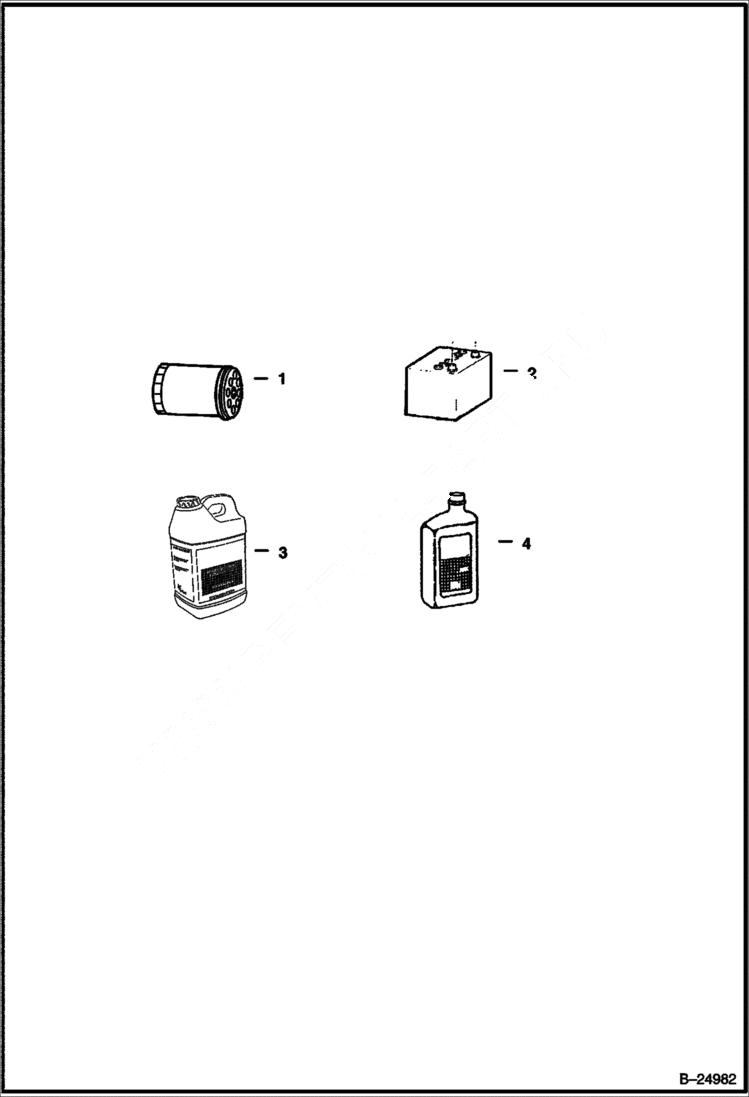 Схема запчастей Bobcat 2200 - MAINTENANCE SCHEDULE 50 HR Service Schedule MAINTENANCE ITEMS