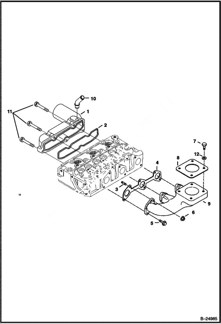 Схема запчастей Bobcat Mini Tracks Loaders - MANIFOLDS POWER UNIT