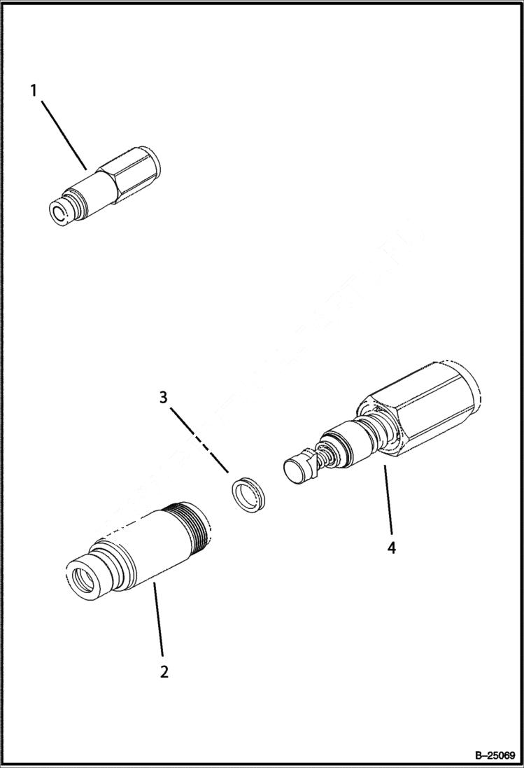 Схема запчастей Bobcat BL370 - COUPLER - MALE (Loading Arms) HYDRAULIC SYSTEM