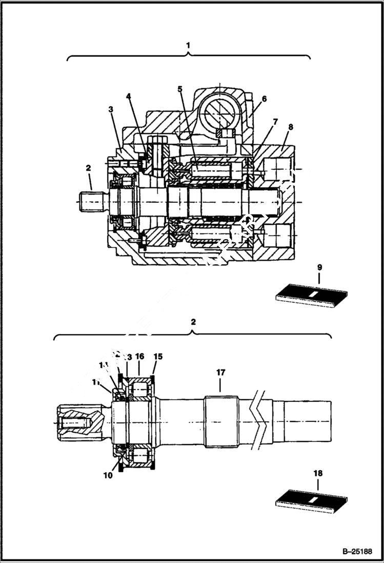 Схема запчастей Bobcat FLAIL CUTTER - FLAIL CUTTER (Motor) (Seppi) (FC155) (FC175) (FC200) Loader
