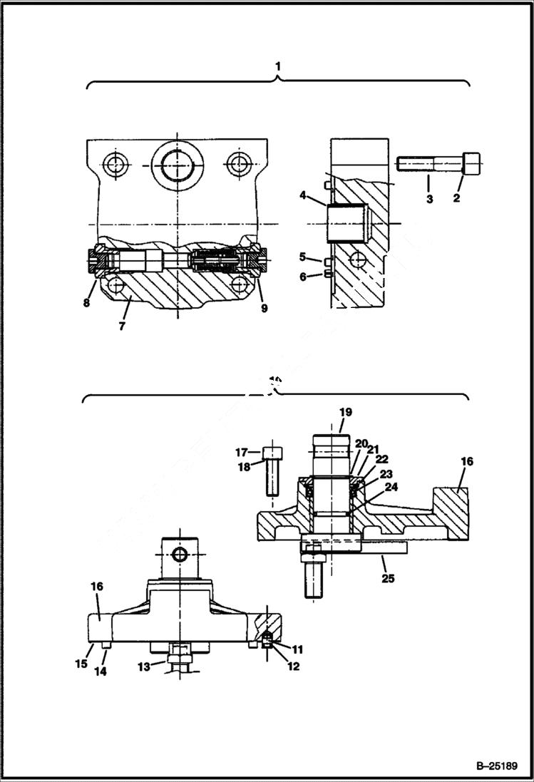 Схема запчастей Bobcat FLAIL CUTTER - FLAIL CUTTER (Motor) (Seppi) (FC155) (FC175) (FC200) Loader