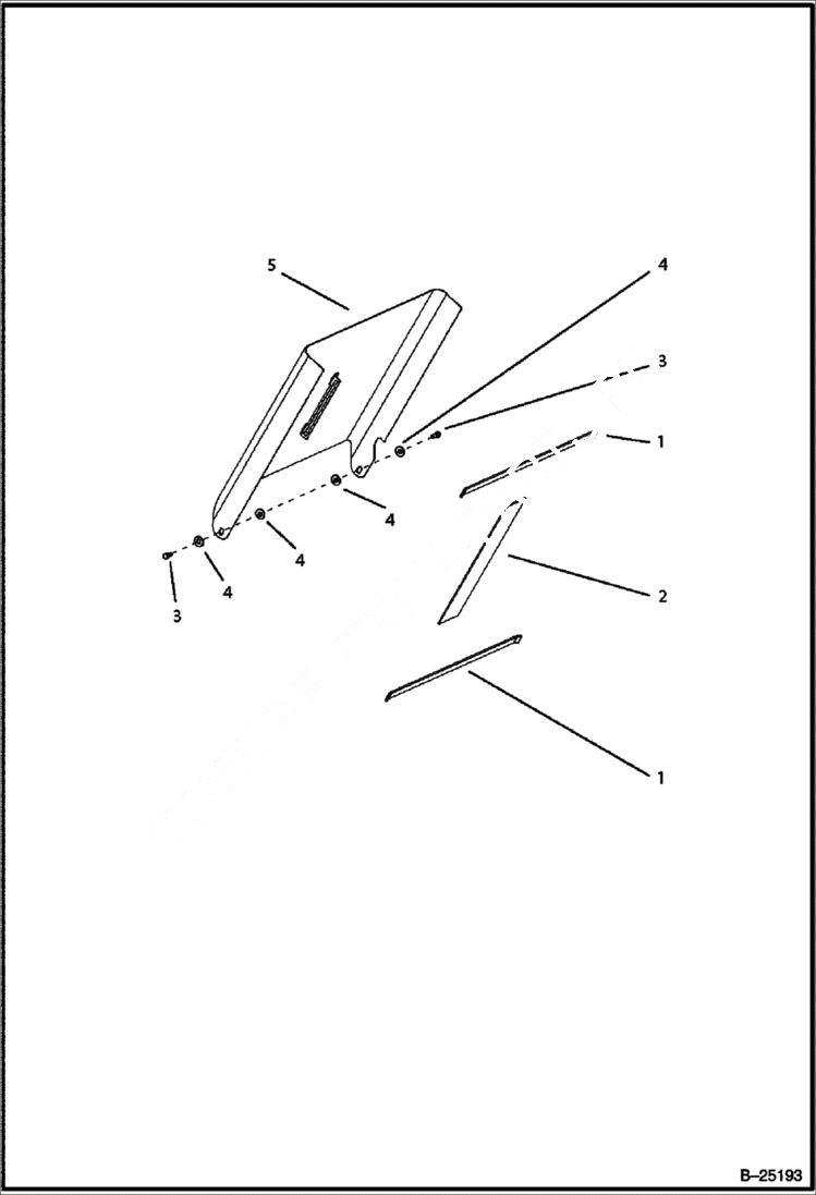 Схема запчастей Bobcat BL275 - HOOD ASSY MAIN FRAME