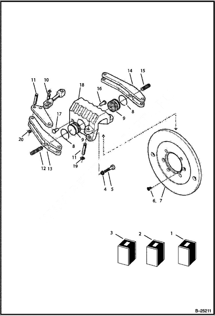 Схема запчастей Bobcat BL275 - REAR AXLE AXLES