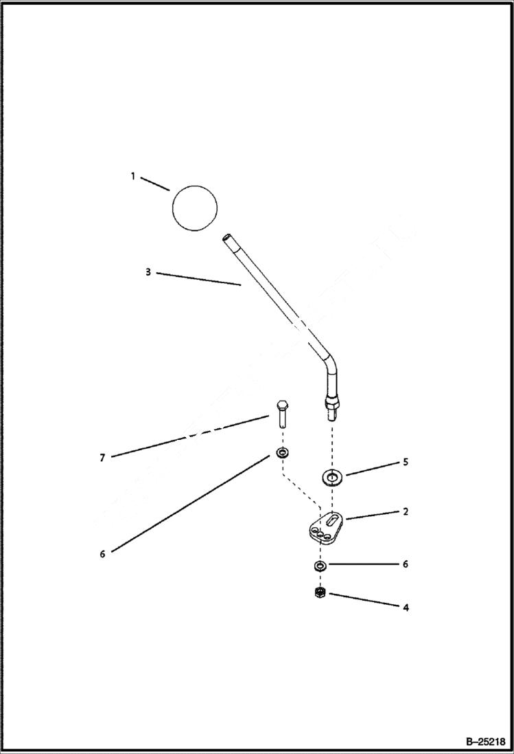 Схема запчастей Bobcat BL275 - CAB Lever CAB