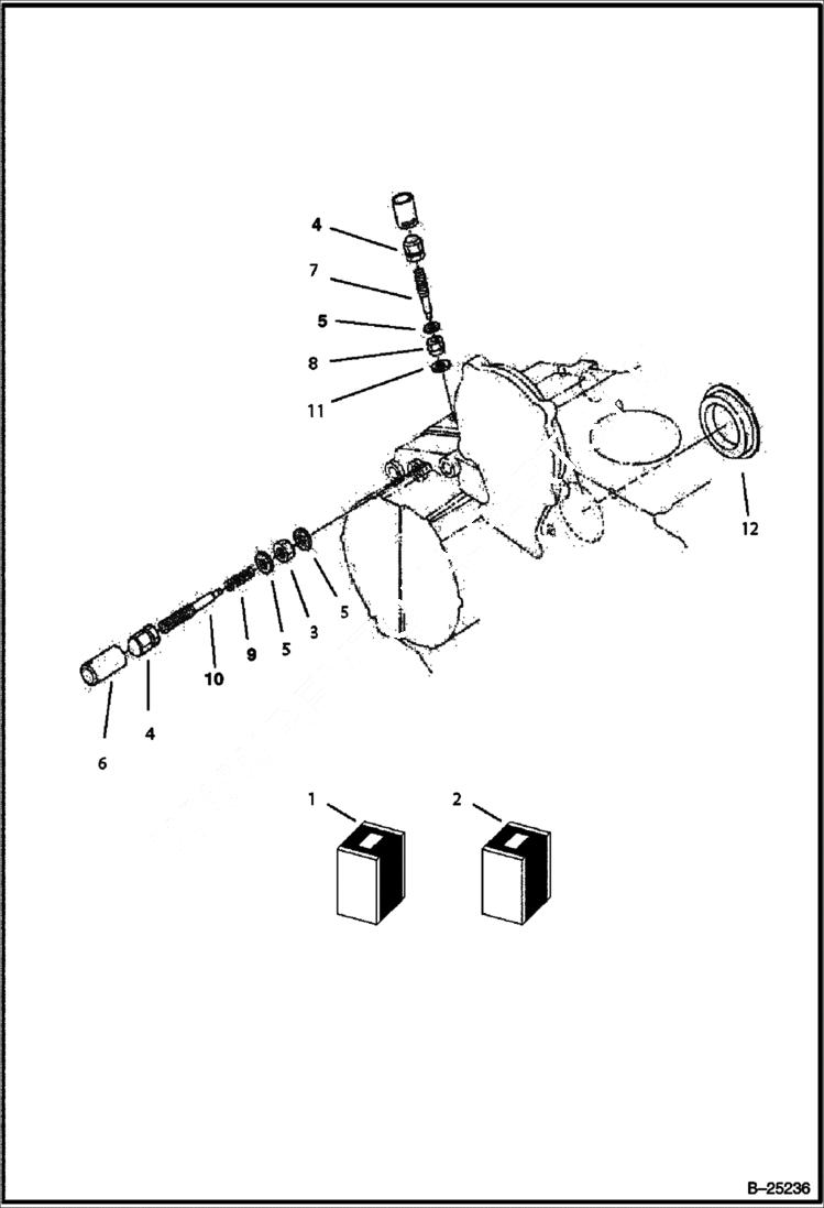 Схема запчастей Bobcat BL275 - IDLE APPARATUS Tier II 5730 11001 & Above POWER UNIT