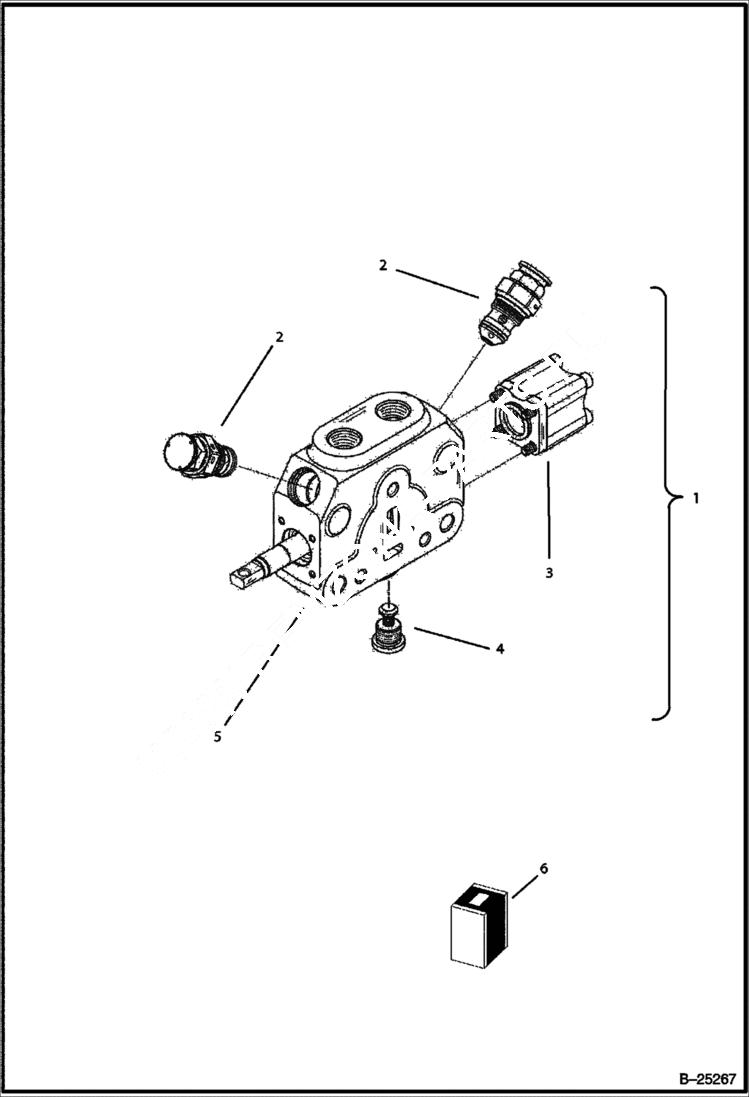 Схема запчастей Bobcat BL275 - HYDRAULIC CIRCUITRY Backhoe Control Valve HYDRAULIC SYSTEM