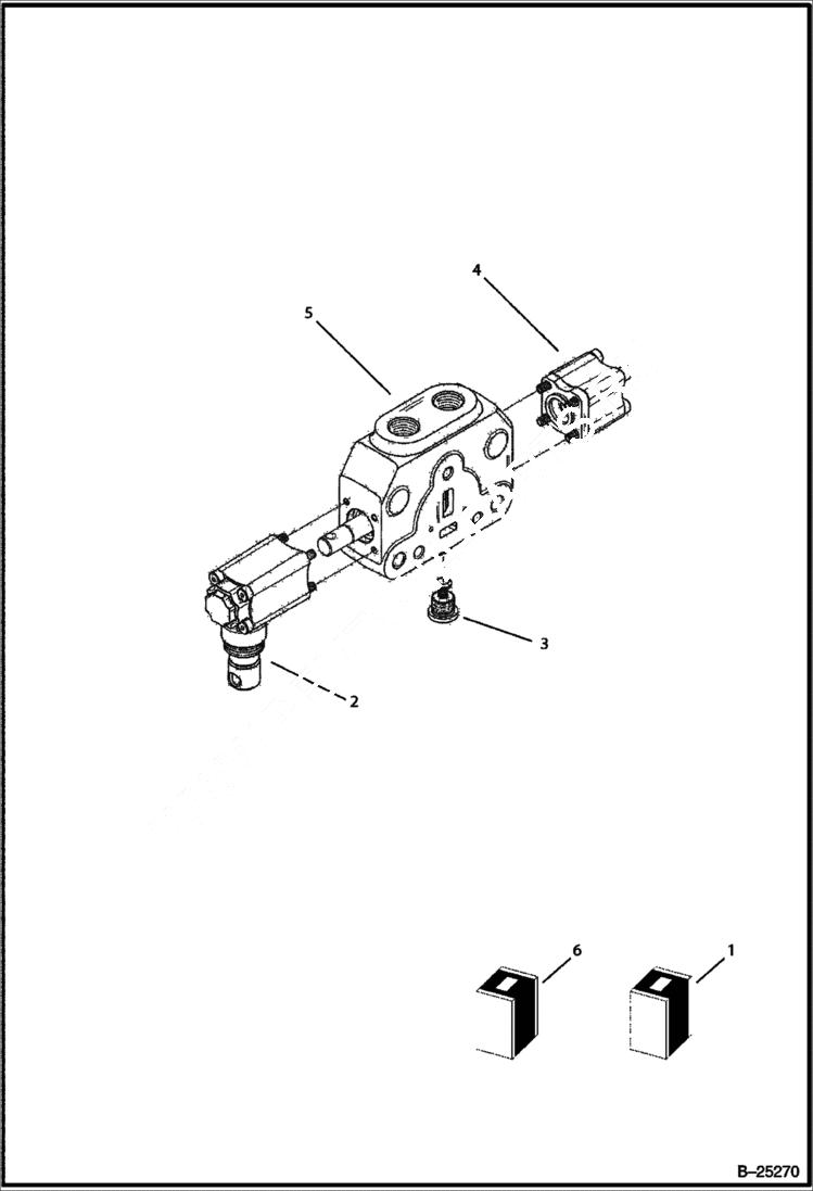 Схема запчастей Bobcat BL275 - HYDRAULIC CIRCUITRY Backhoe Control Valve HYDRAULIC SYSTEM